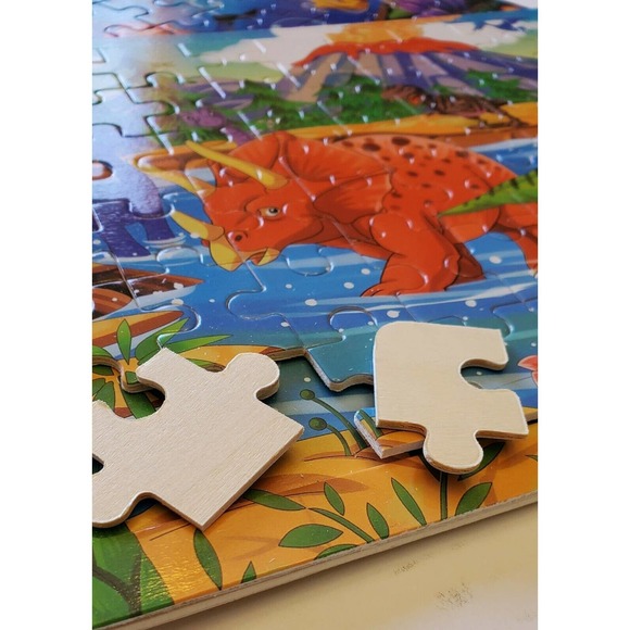 3 Wooden Puzzles 8 and half ×11. Has paper pictures insert for easy learning - Picture 11 of 12